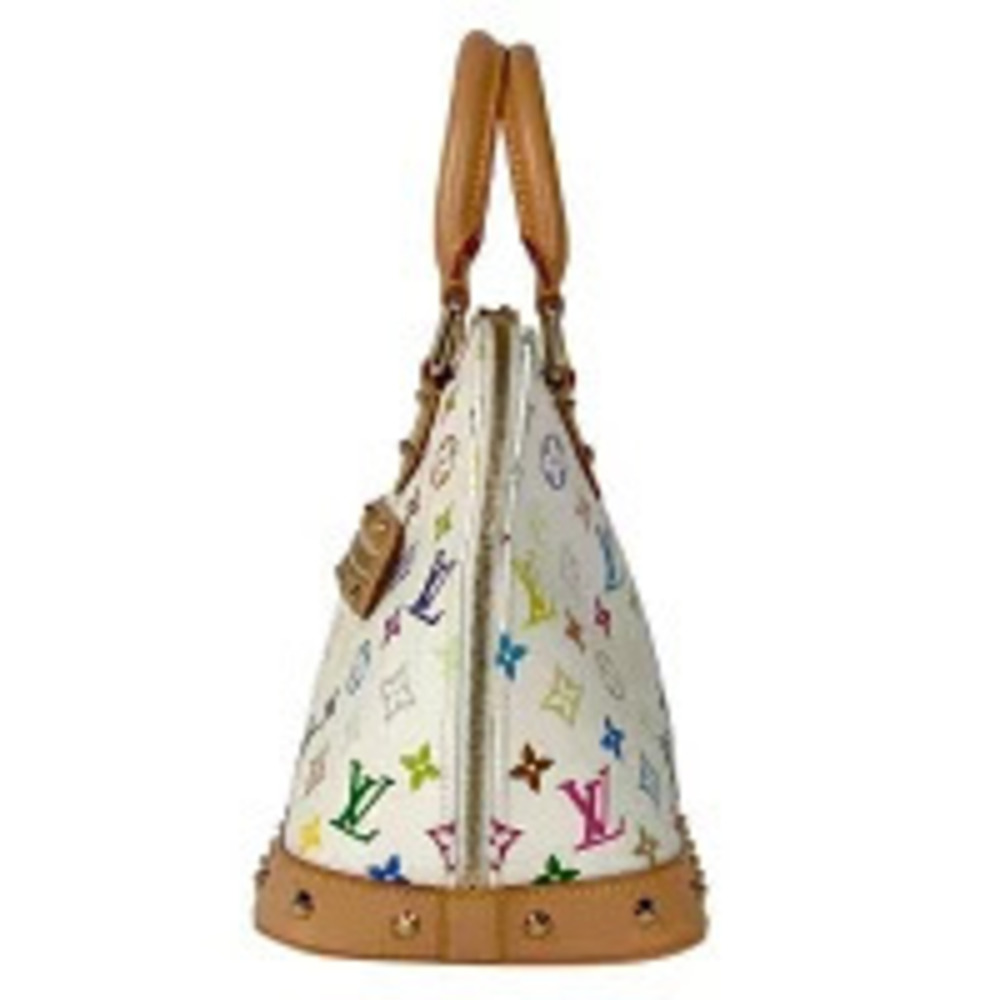 Louis Vuitton handbag Multicolor White Monogram Alma Blanc